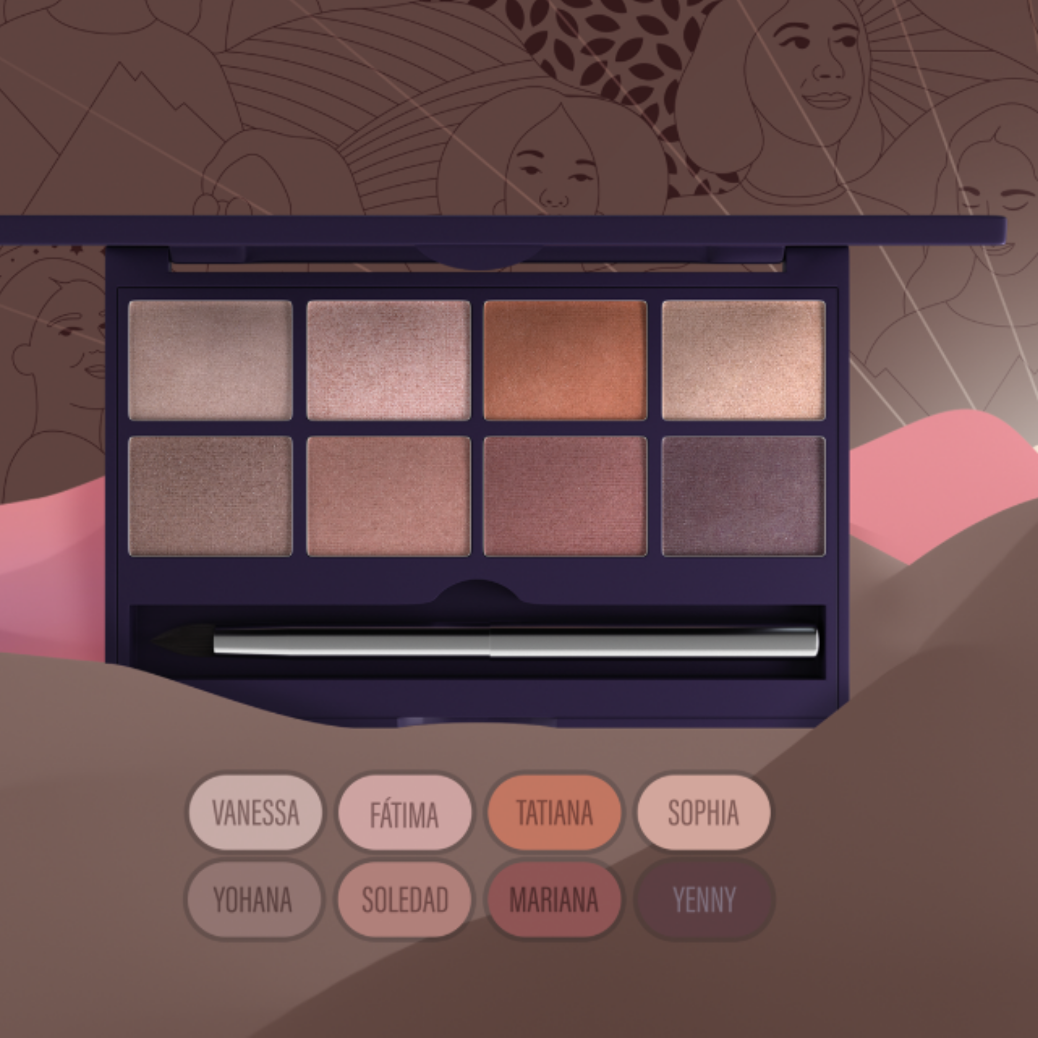 Brown Eyeshadow Palette – Enhance your look with neutral and sophisticated tones 