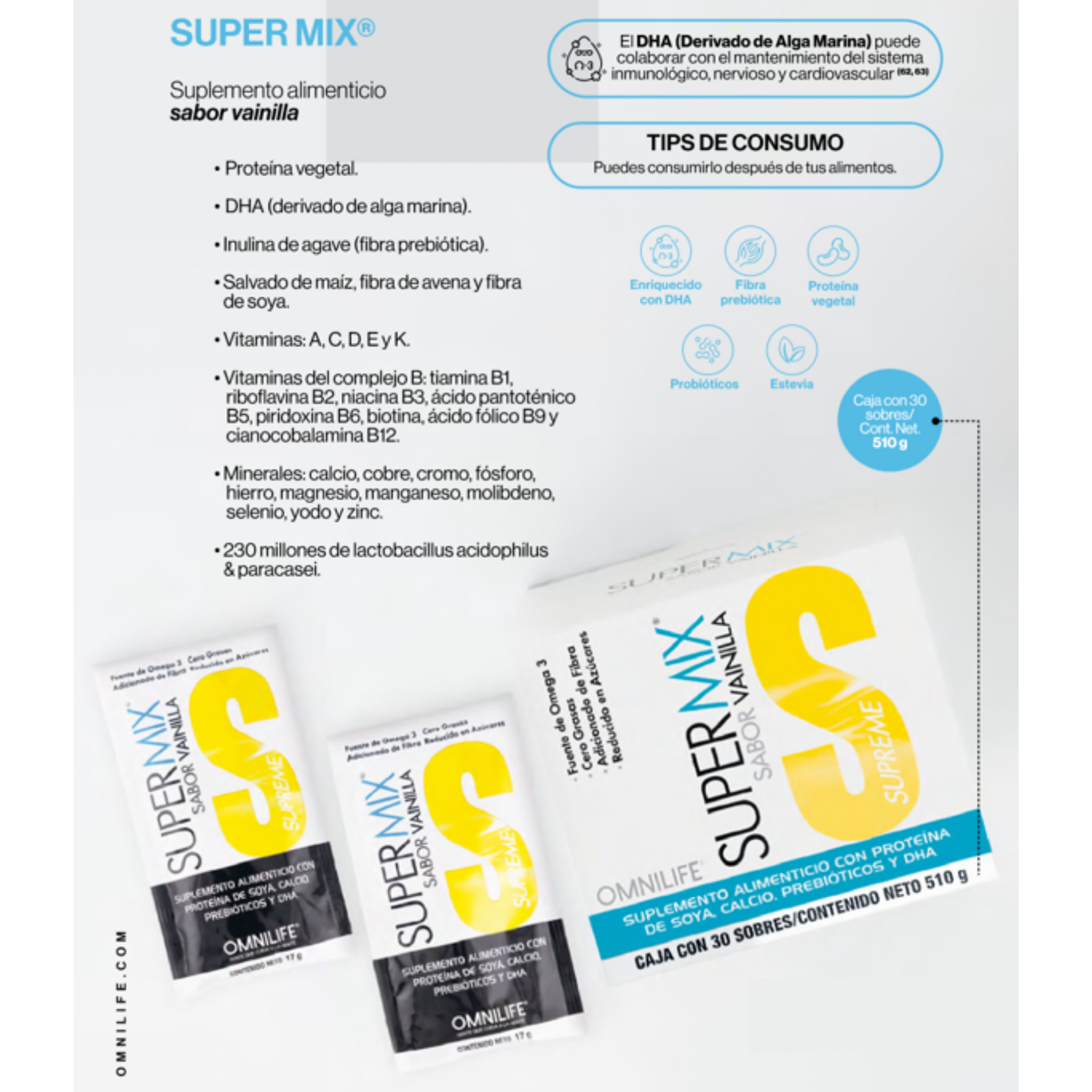 SUPERMIX Vainilla – Nutrición completa en cada sorbo