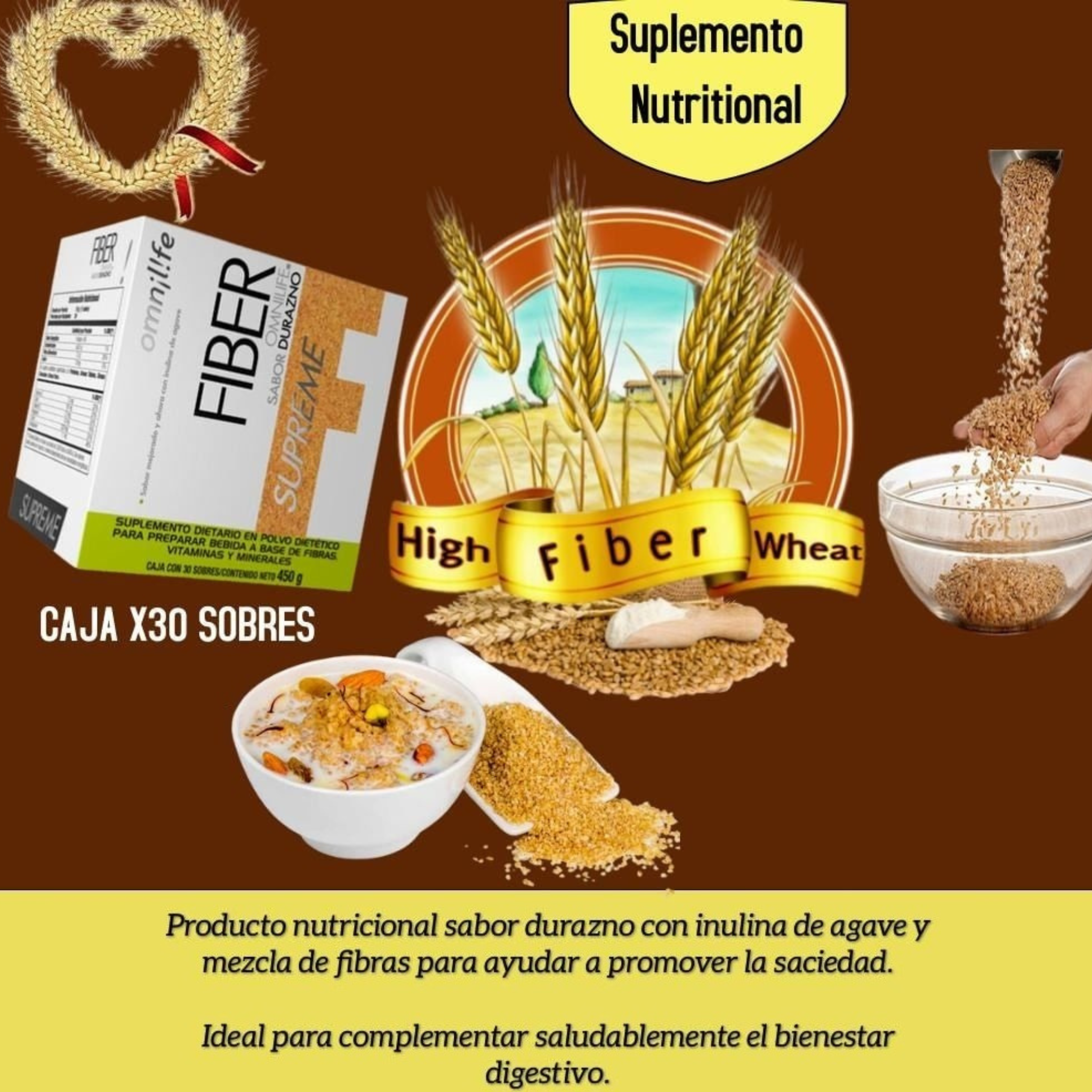 Fiber’n Plus Supreme Durazno Fibra con Sabor: Tu Digestión en Equilibrio Natural