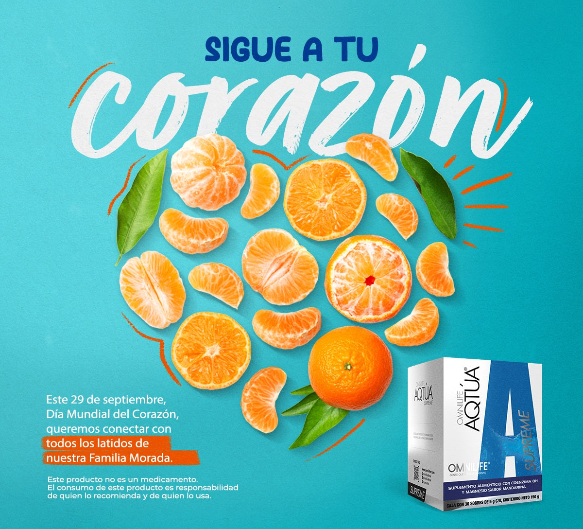 AQTÚA Supreme Mandarin Flavor: Activate your cellular energy from within! 