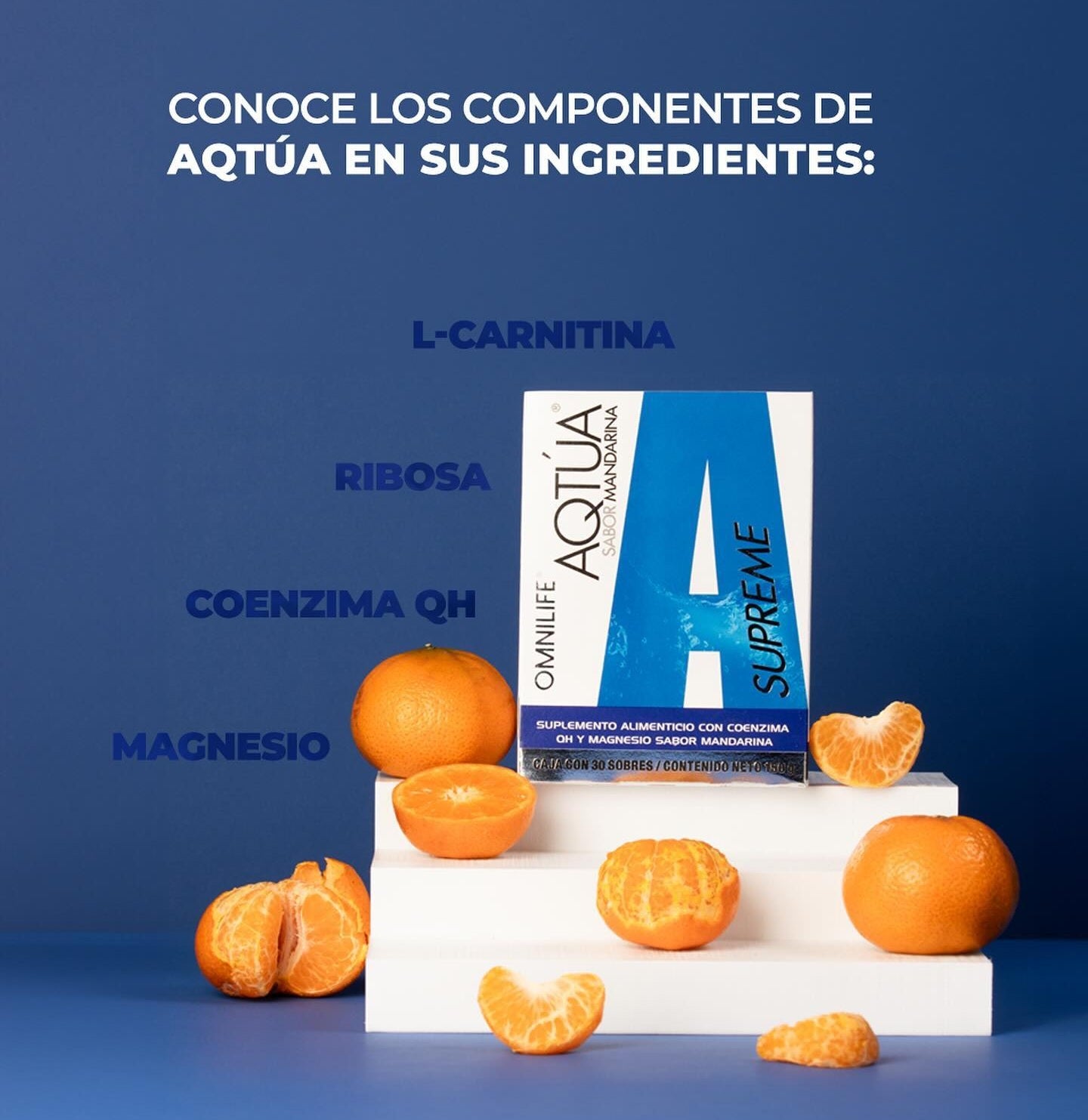 AQTÚA Supreme Mandarin Flavor: Activate your cellular energy from within! 