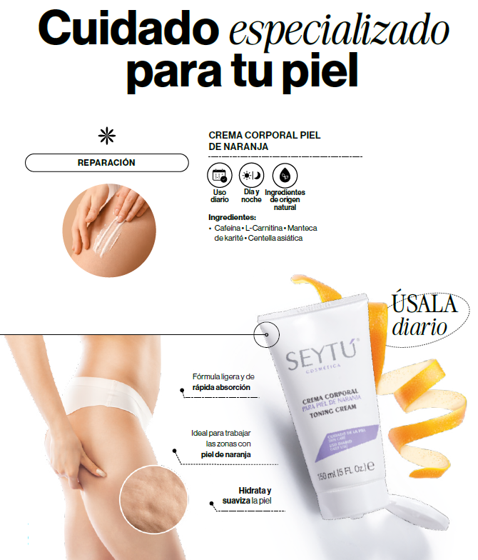 Crema Corporal para Piel de Naranja – Tu aliada contra la celulitis