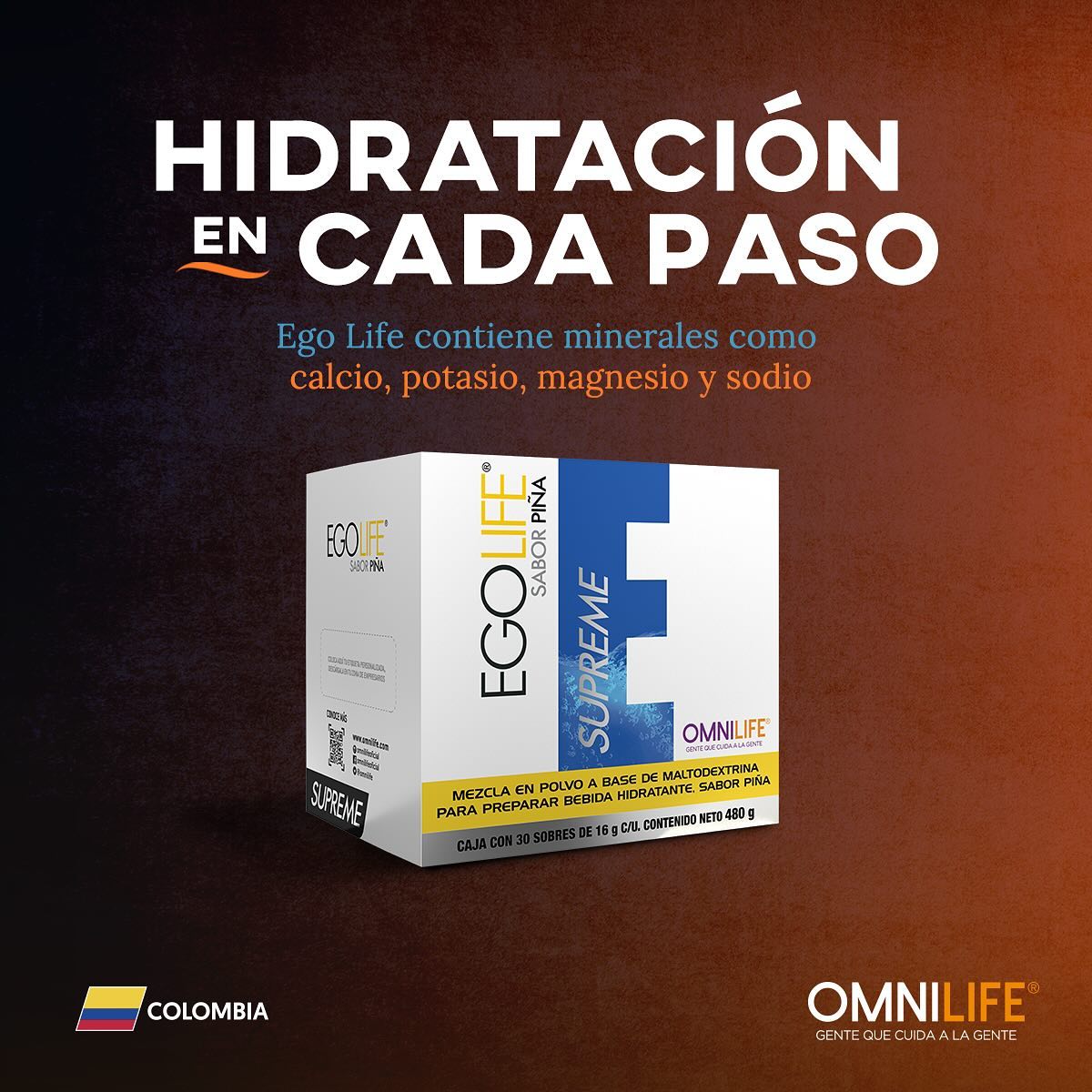 EGO LIFE Supreme Piña – Hidratación Inteligente con Vitaminas y Energía Natural