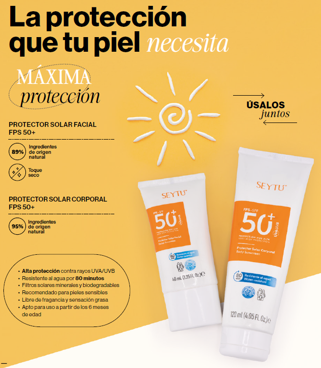 Protector Solar Facial FPS 50+ – Protección diaria sin sensación grasosa